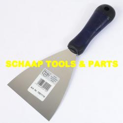 Plamuurmes rvs 100 mm breed met 2-componenten softgrip handvat | 1501110